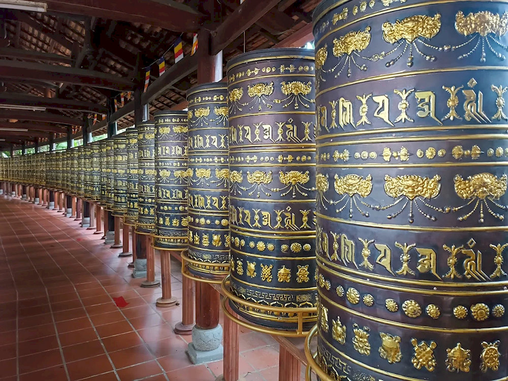 108 Trụ Kinh Luân tại chùa Gò Kén 